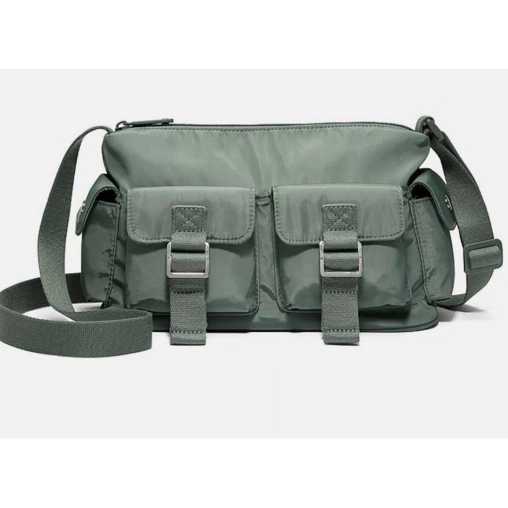 Victoria's Secret PINK Nylon Cargo Shoulder Bag‎ – Military Green – Brand New